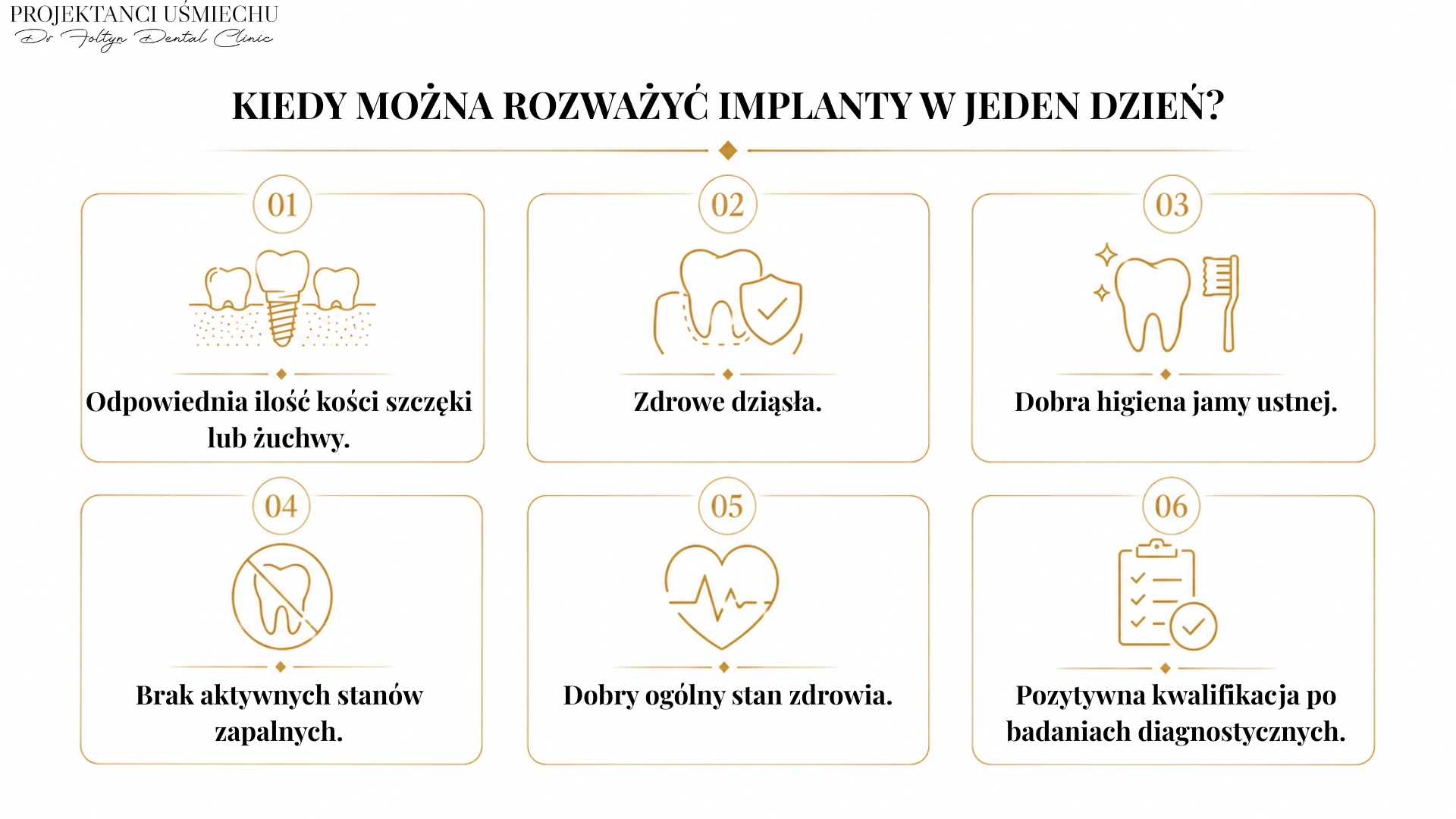 Kiedy można rozważyć implanty w jeden dzień?